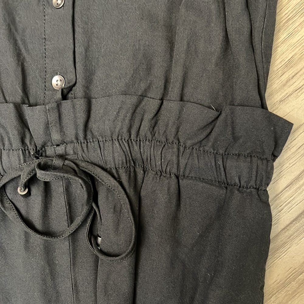 SPLENDID BLACK JUMPSUIT CINCH WAIST SIZE SMALL - Picture 4 of 16